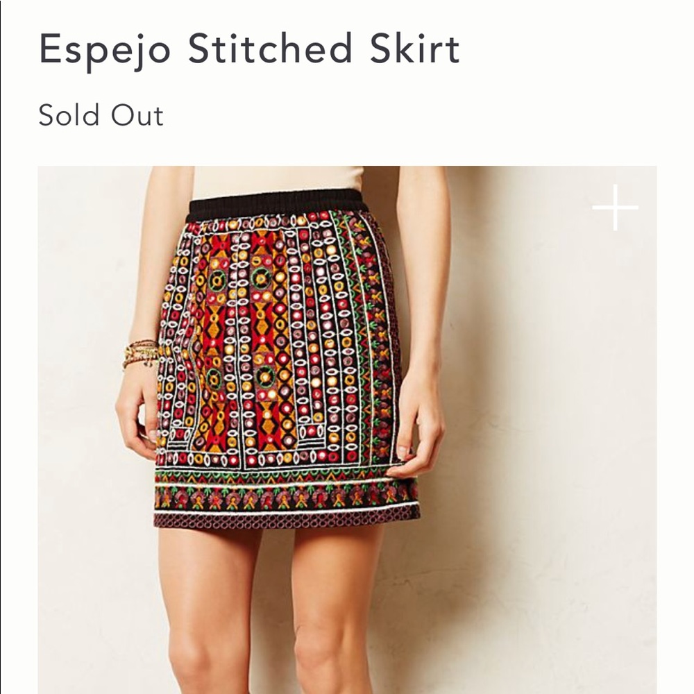 NWT Anthropologie Tolani Espejo Skirt S
